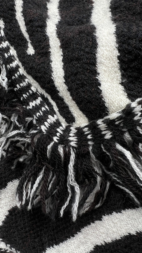 Cardigan in lana animalier