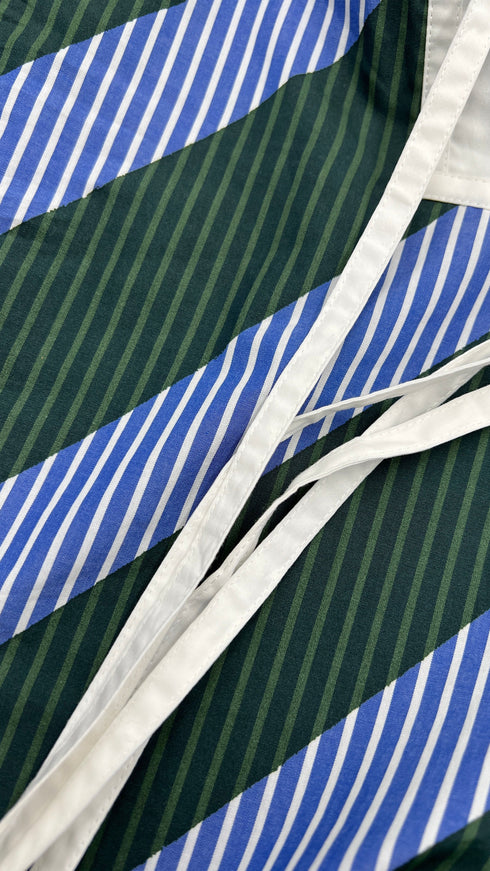 Blusa multi-righe con cartellino