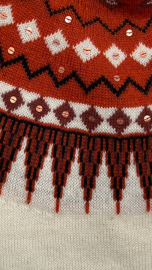 Maglione collo alto in lana