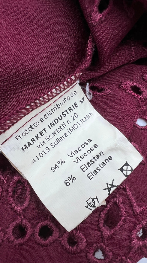 Longsleeve fiori traforati