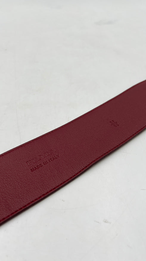 Cintura camoscio bordeaux