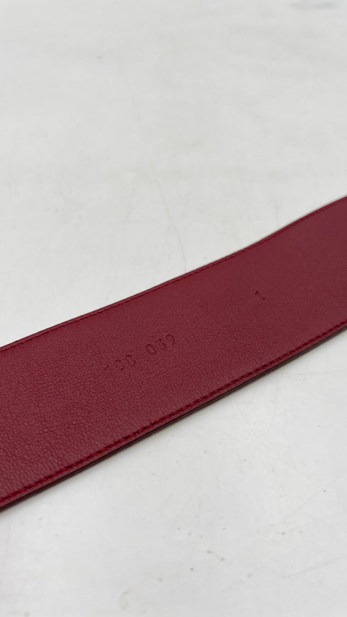 Cintura camoscio bordeaux