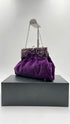 Borsa in velluto con strass