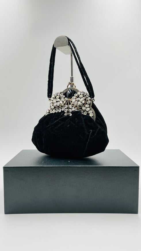 Borsa in velluto nero