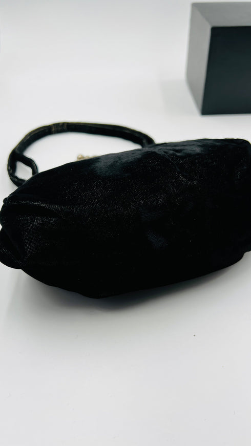 Borsa in velluto nero