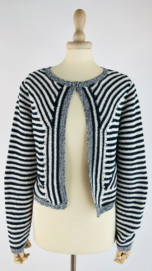 Cardigan a righe