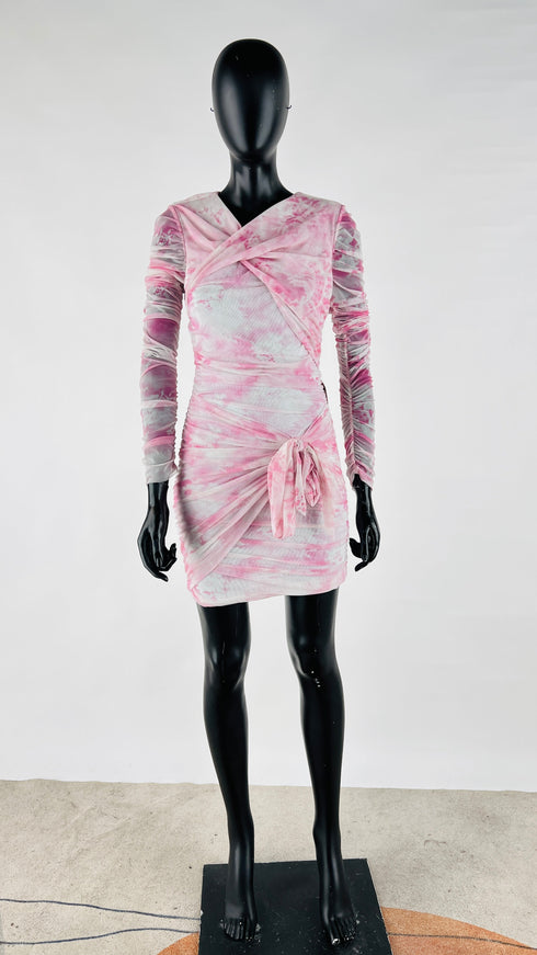 Abito corto tie-dye
