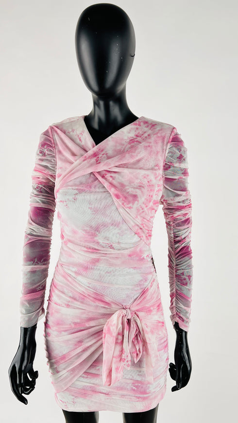 Abito corto tie-dye