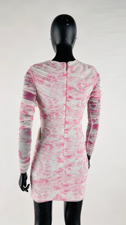 Abito corto tie-dye