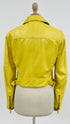 Biker pelle gialla