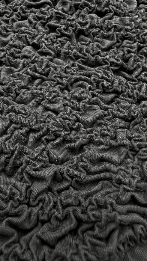 Giacca nera con arriccio