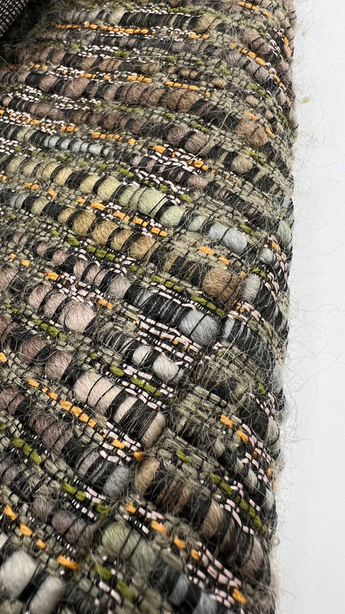 Soprabito in tweed e velluto