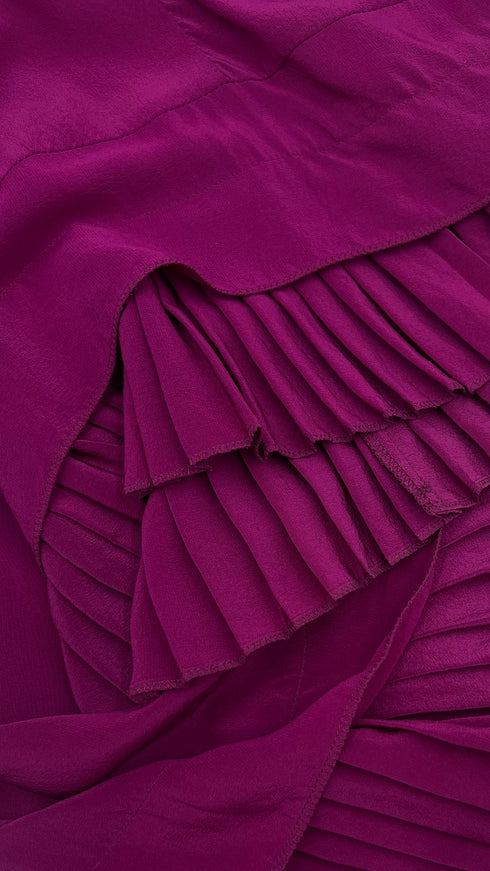 Abito midi con ruffles