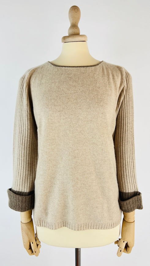 Maglia girocollo cashmere