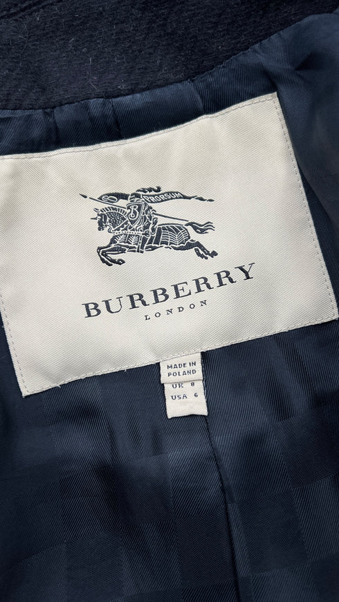 Caban nero doppiopetto