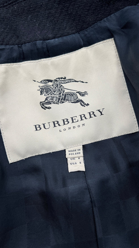 Caban nero doppiopetto