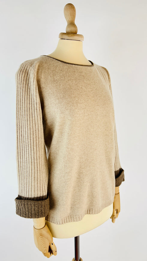 Maglia girocollo cashmere