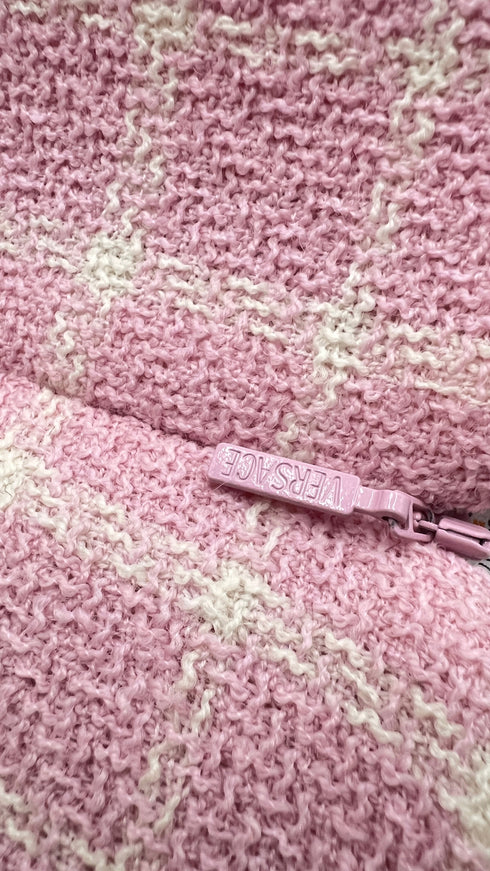 Abito corto tweed rosa