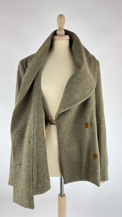 Caban in panno sfoderato