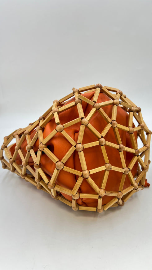 Borsa bamboo e pelle