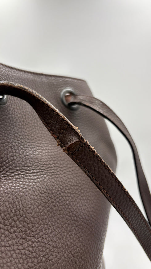 Zaino in pelle/nylon