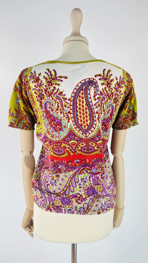 T-shirt paisley in cotone