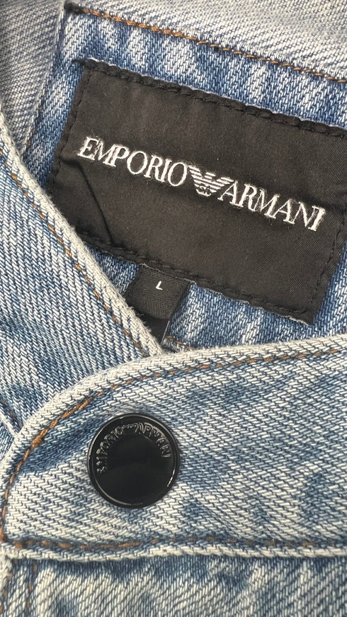 Giubbotto denim collo coreana