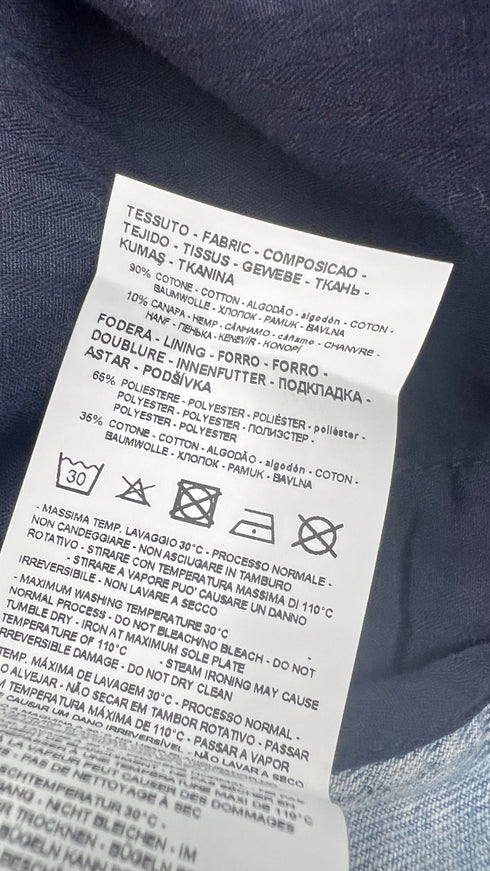 Giubbotto denim collo coreana