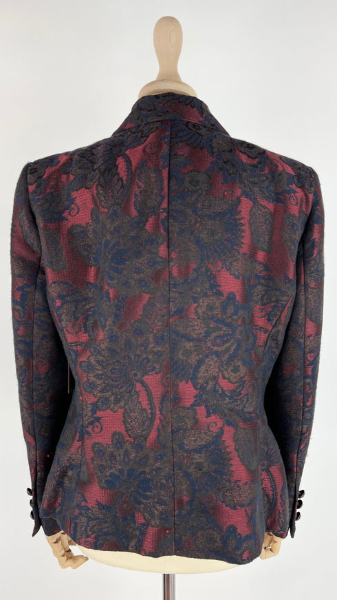 Blazer broccato monopetto