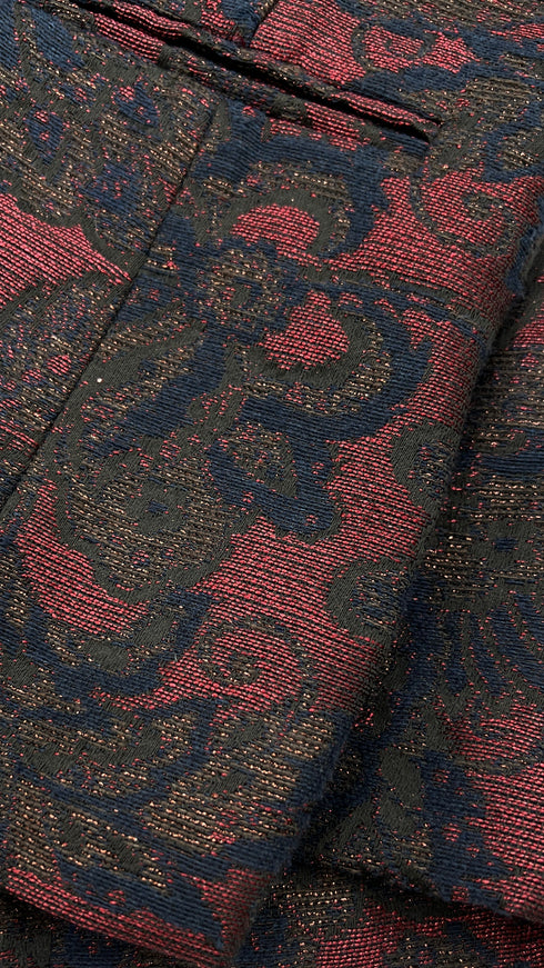 Blazer broccato monopetto