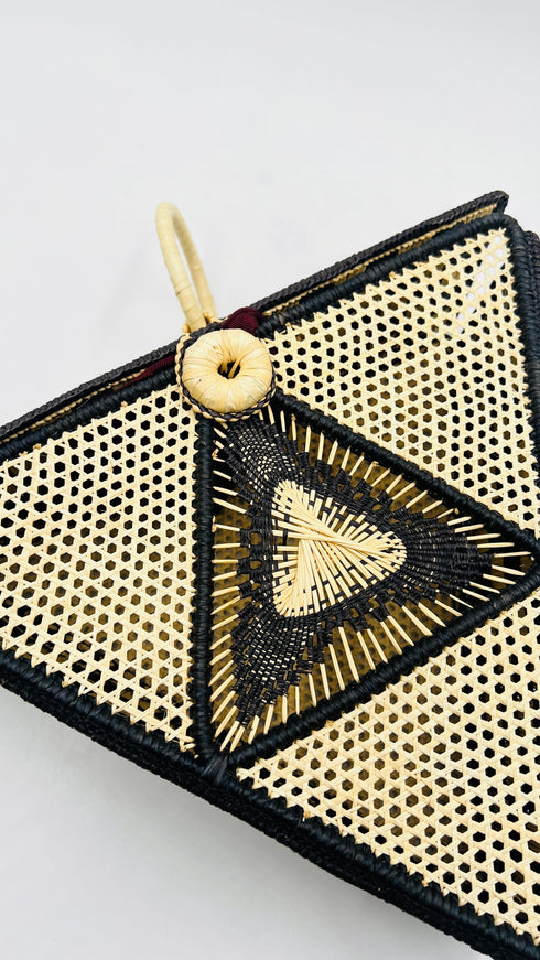 Borsa a mano in rafia