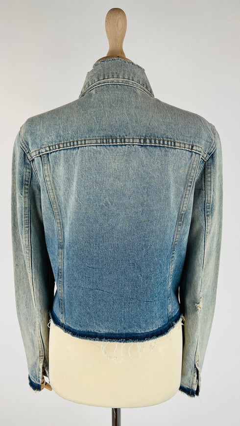 Giacca in denim taglio vivo