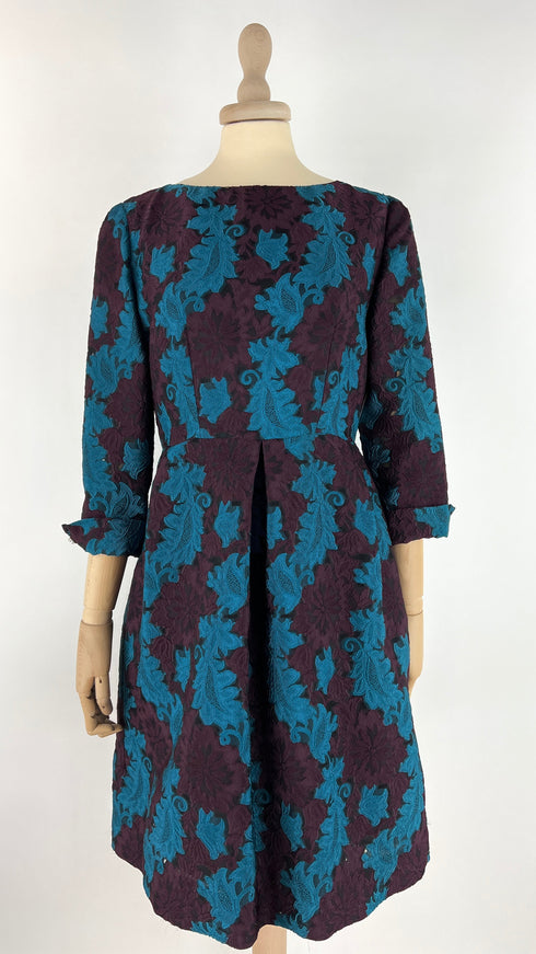 Abito corto broccato