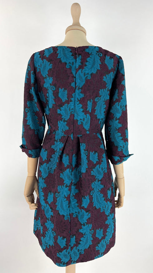 Abito corto broccato