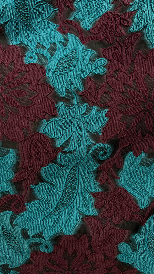 Abito corto broccato