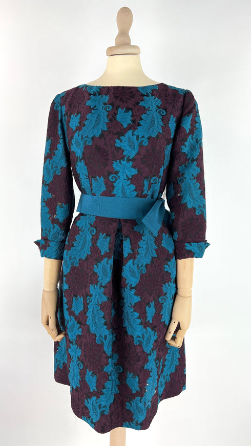 Abito corto broccato