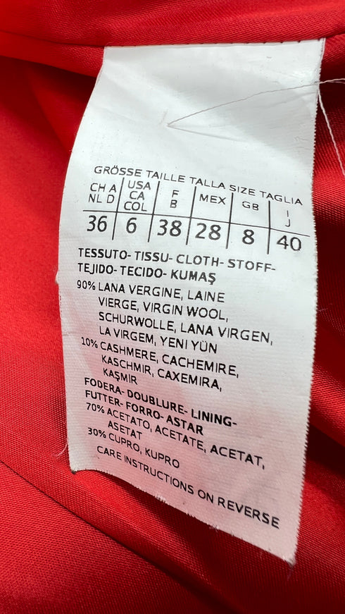 Cappotto lana-cashmere rosso