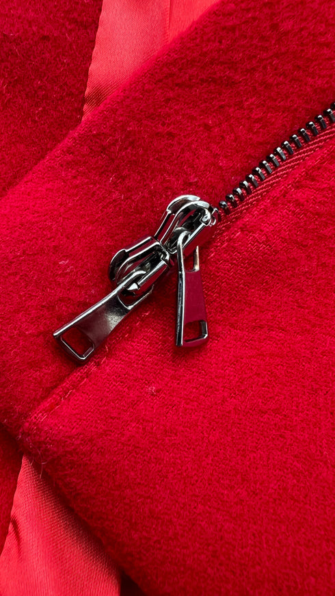 Cappotto lana-cashmere rosso