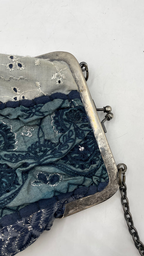 Borsa small pelle e cotone