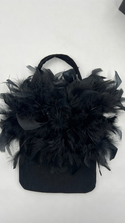 Mini bag in piume