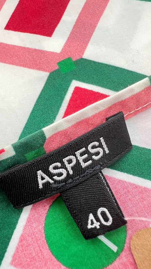 Camicia smanicata geometrica