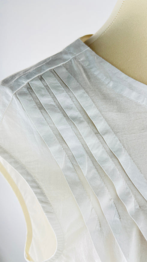 Camicia girocollo smanicata