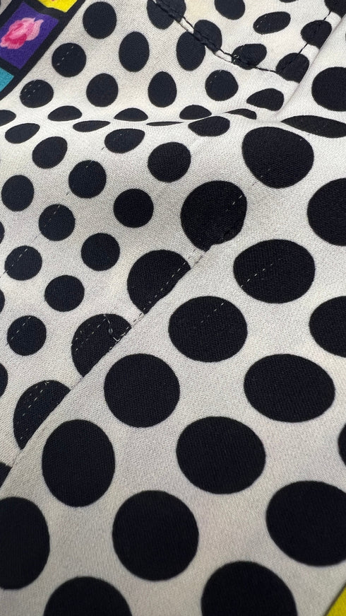 Camicia smanicata pois e fiori