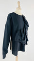 Longsleeve nera con ruche