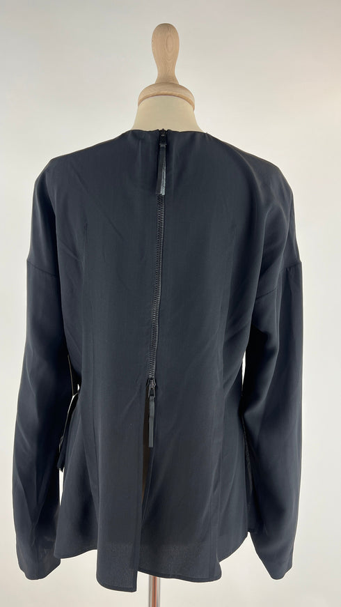 Longsleeve nera con ruche