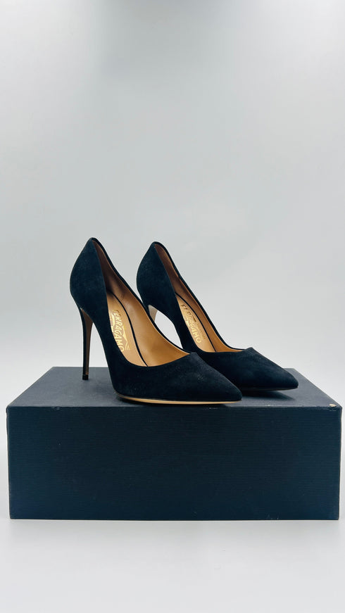 Décolleté in suede N.7.5