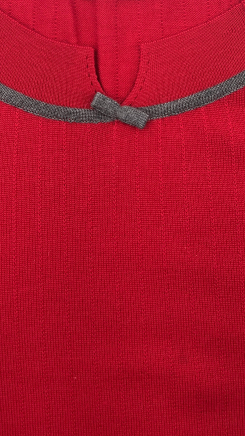 Maglia girocollo fiocchi