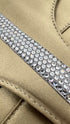 Clutch in raso con strass