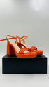 Sandali platform "Planet" arancio