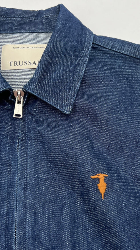 Giacca jeans con cartellino